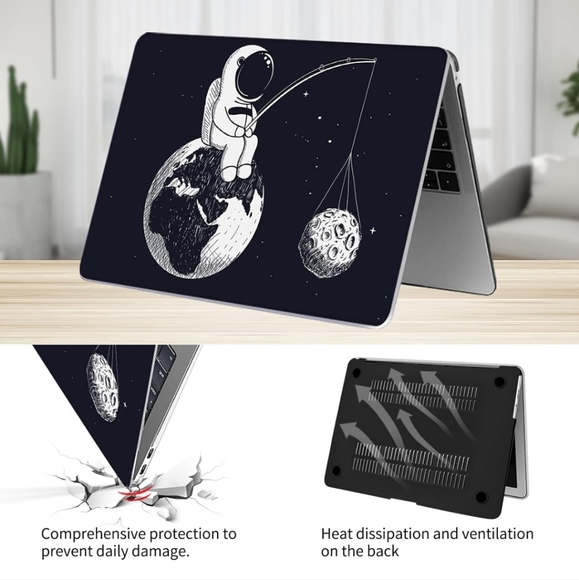 Case compatible with MacBook Air 13 Inch A1932 A2179 M1 A2337 2020 2019 2018 - Picture 2 of 7